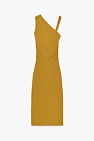 DRAPED ASYMMETRIC DRESS