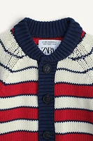 LIMITED EDITION STRIPED KNIT JACKET
