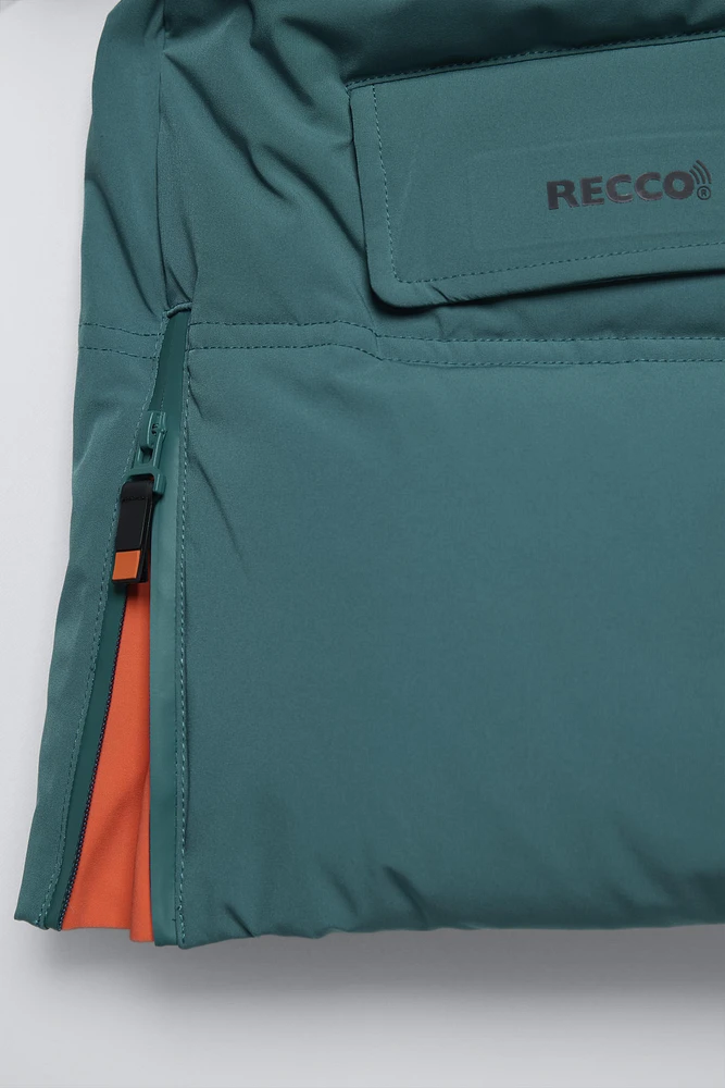 RECCO® SYSTEM WINDPROOF AND WATER REPELLENT DOWN JACKET SKI COLLECTION