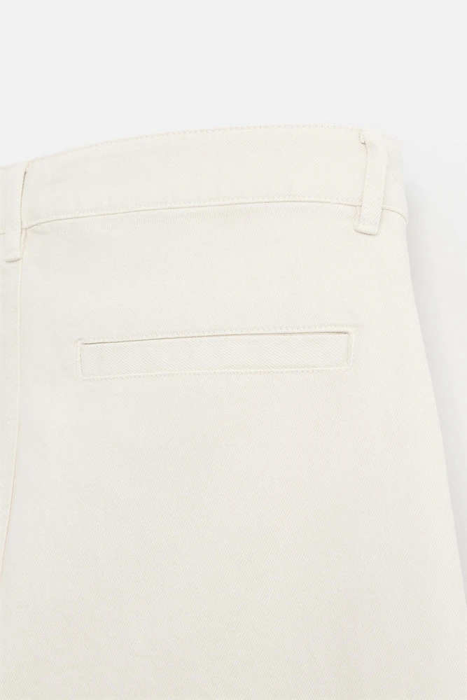 PANTALON STRAIGHT FIT À PLIS