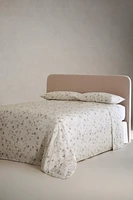FLORAL PRINT SATEEN FLAT SHEET