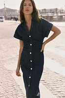 Z1975 DENIM MIDI DRESS