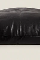 POUF CUIR COUTURES