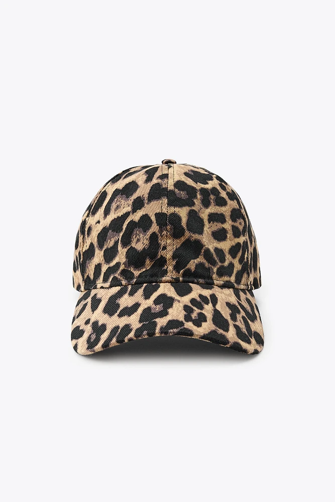 ANIMAL PRINT TWILL CAP