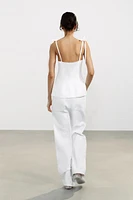 FITTED TIE TOP