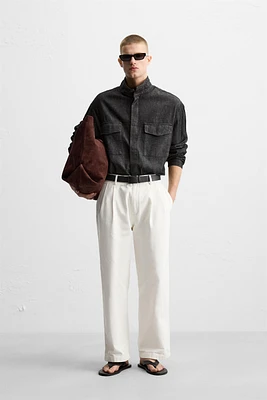 DENIM SHIRT WITH POCKETS