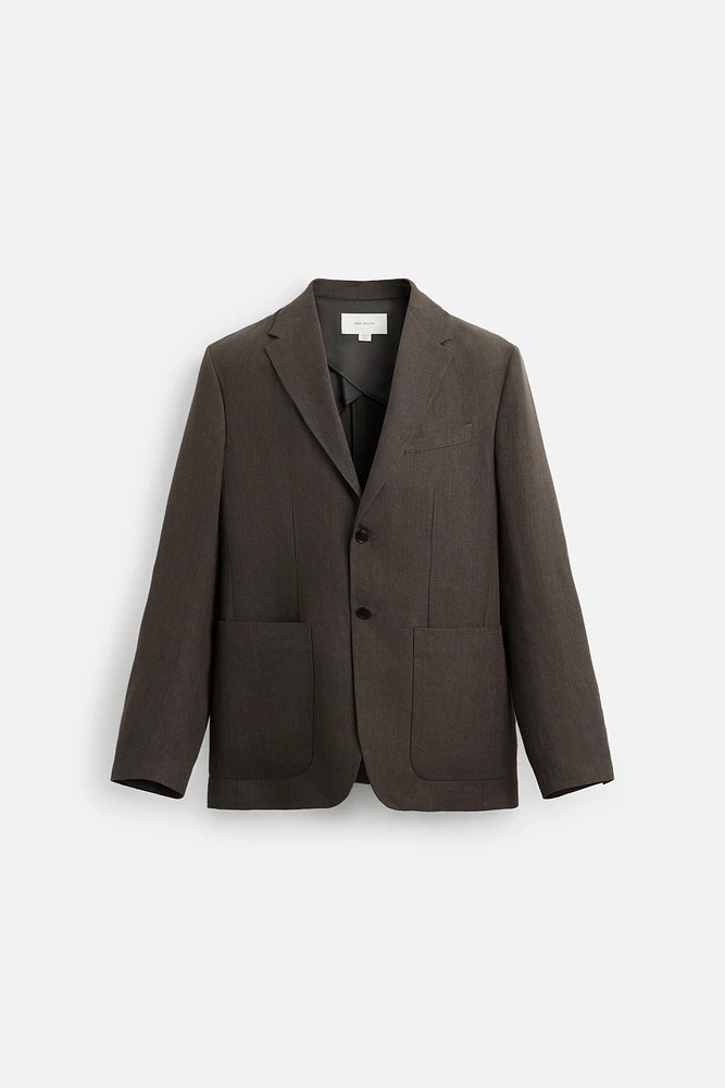 100% LINEN SUIT JACKET