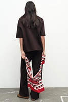 ZIP POLO COLLAR TOP