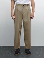Relaxed-fit trousers with dart detail
