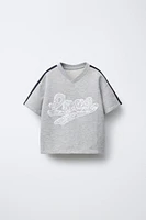 LACE TEXT T-SHIRT