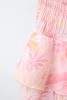 JUPE-SHORT TEXTURÉE PALMIERS
