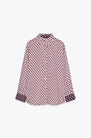 PRINTED SATIN SHIRT