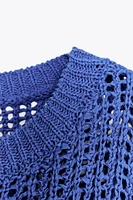 PULL EN MAILLE MANCHES FRANÇAISES