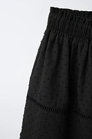 SWISS DOT MIDI SKIRT