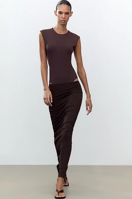 OPEN BACK POLYAMIDE BODYSUIT