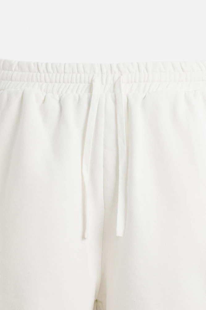 BERMUDA DE JOGGING DÉLAVÉ RELAXED FIT