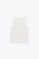 TOP CROCHET SANS MANCHES