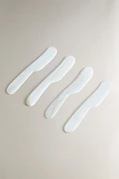 LOT COUTEAUX À BEURRE NACRE (LOT DE 4)