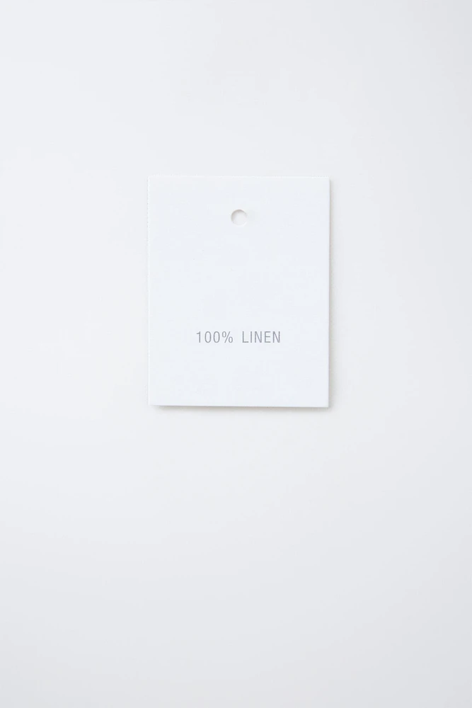 100% LINEN STRAIGHT PANTS