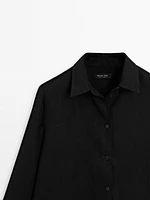 Flowing 100% linen shirt