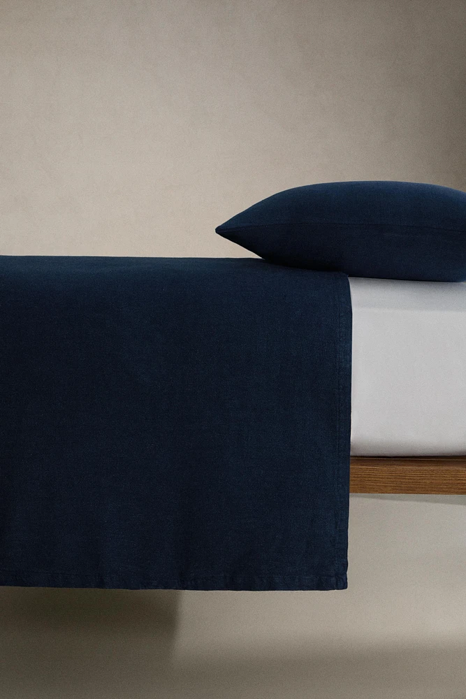 PLAIN LINEN BEDSPREAD