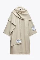HARVARD UNIVERSITY CAPE TRENCH COAT