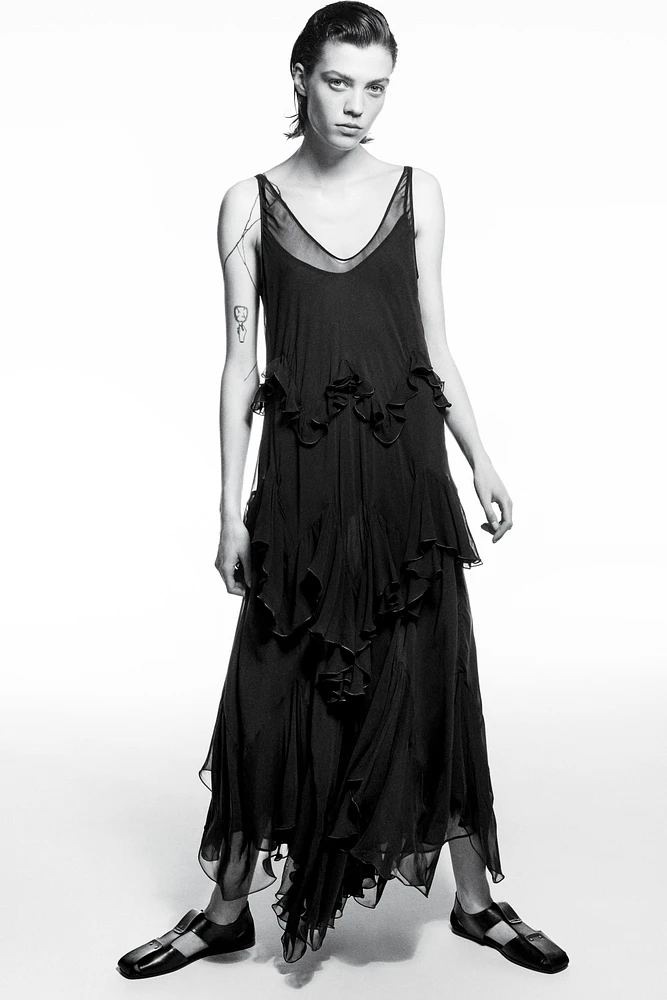 ZW COLLECTION LONG RUFFLE DRESS