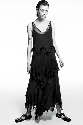 ZW COLLECTION LONG RUFFLE DRESS