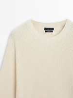 100% cotton knit sweater
