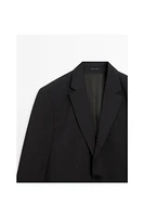 100% wool grey suit blazer