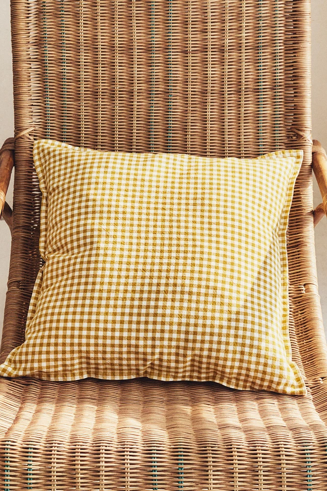 GINGHAM THROW PILLOW COVER