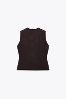SMOOTH KNIT VEST TOP