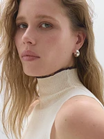 Ribbed cotton blend top - Studio