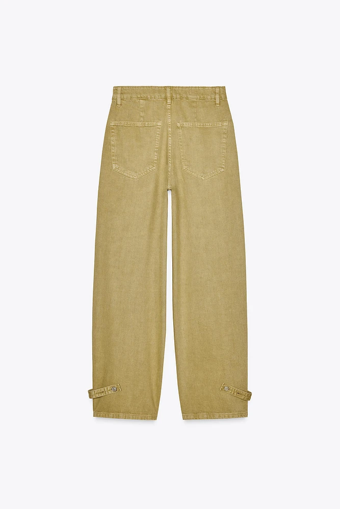 BALLOON PANTS WITH BELT LOOPS