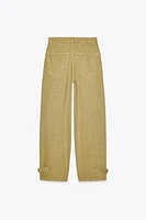 BALLOON PANTS WITH BELT LOOPS
