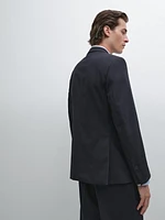 Veste de costume en laine mélangée