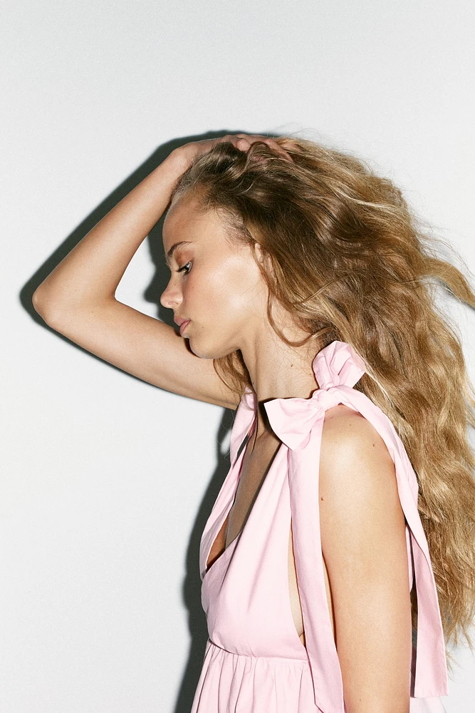 POPLIN BOW TOP