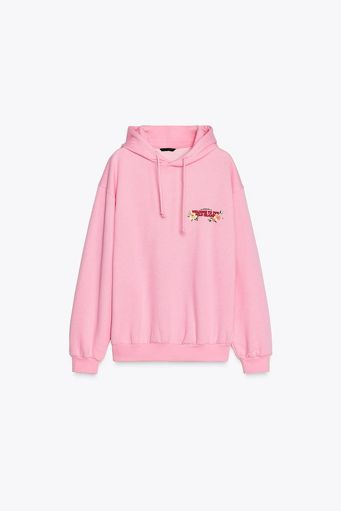 SWEAT À CAPUCHE IMPRIMÉ