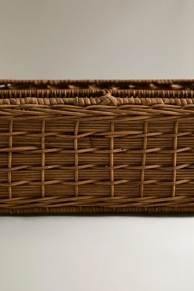 GRAND PANIER À RANGEMENT ENFANT ROTIN