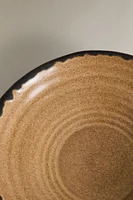EARTHENWARE BOWL WITH CONTRAST RIM
