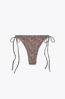 CHERRY ANIMAL PRINT BIKINI BOTTOMS