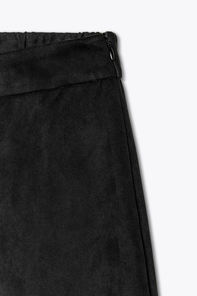 FAUX SUEDE PANTS