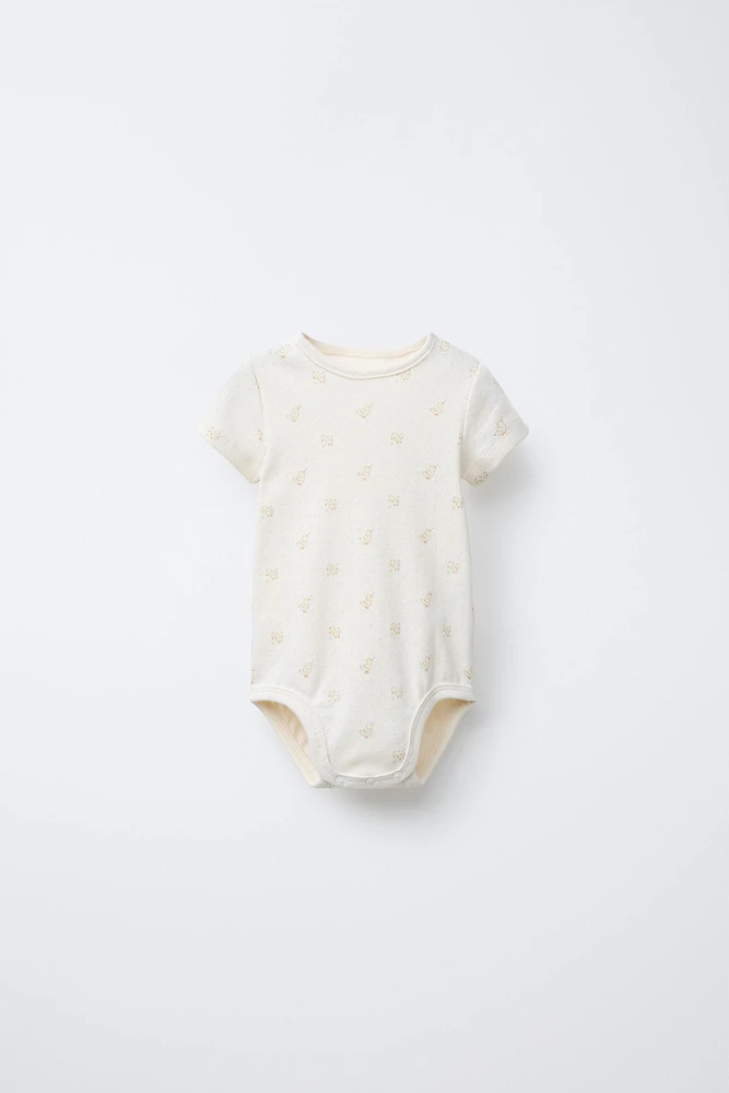 POINTELLE PRINT BODYSUIT AND JACKET PACK