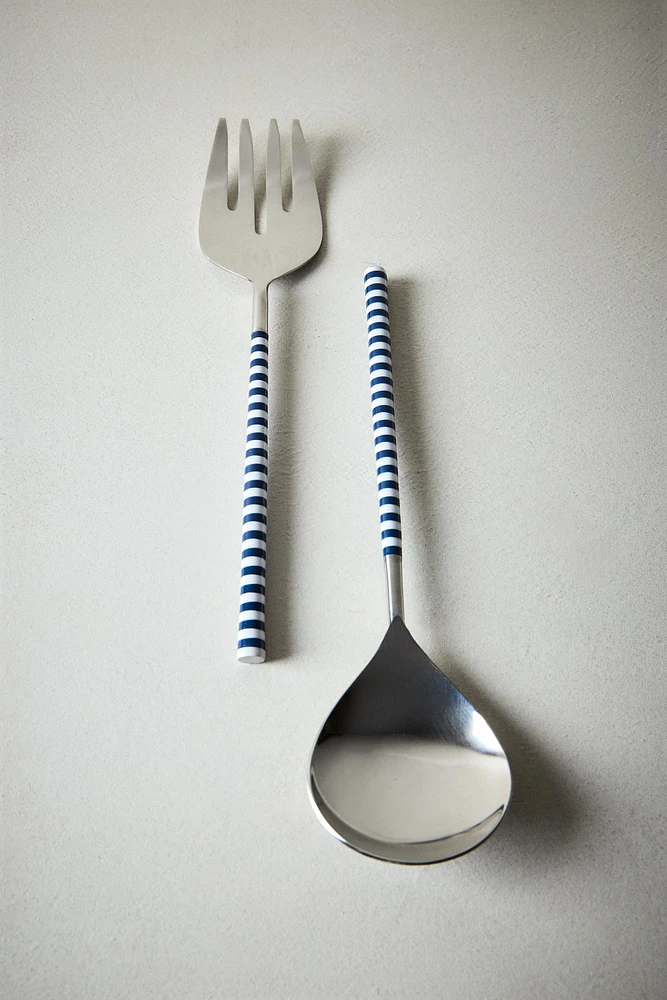 ENSEMBLE COUVERTS À SALADE (LOT DE 2)