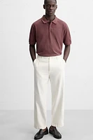 PANTALON CHINO À CHEVRONS