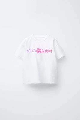 T-SHIRT IMPRIMÉ À INSCRIPTION EN RELIEF