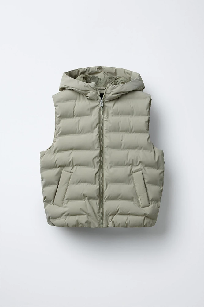 HOODED PADDED VEST