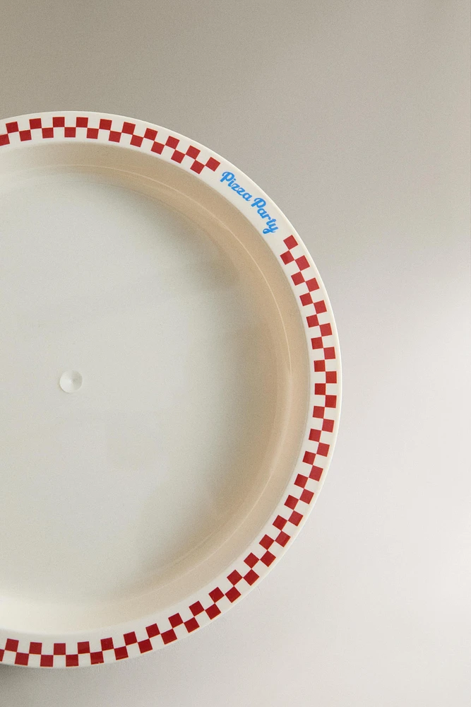 CHILDREN'S DINNER PLATE WITH A CONTRAST EDGE