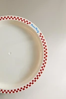 CHILDREN'S DINNER PLATE WITH A CONTRAST EDGE