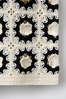 GILET EN MAILLE FLEURS
